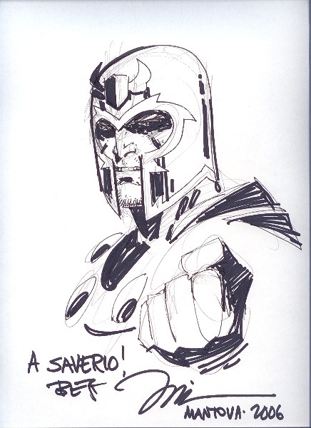 Magneto - Jim Lee, in Saverio Calabrese's 1) Authors from USA Comic Art  Gallery Room