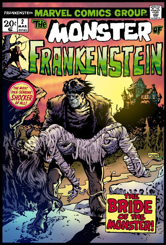 Ploog Monster Of Frankenstien #2 Cover, In Tom Smith 30 Year Veteran 