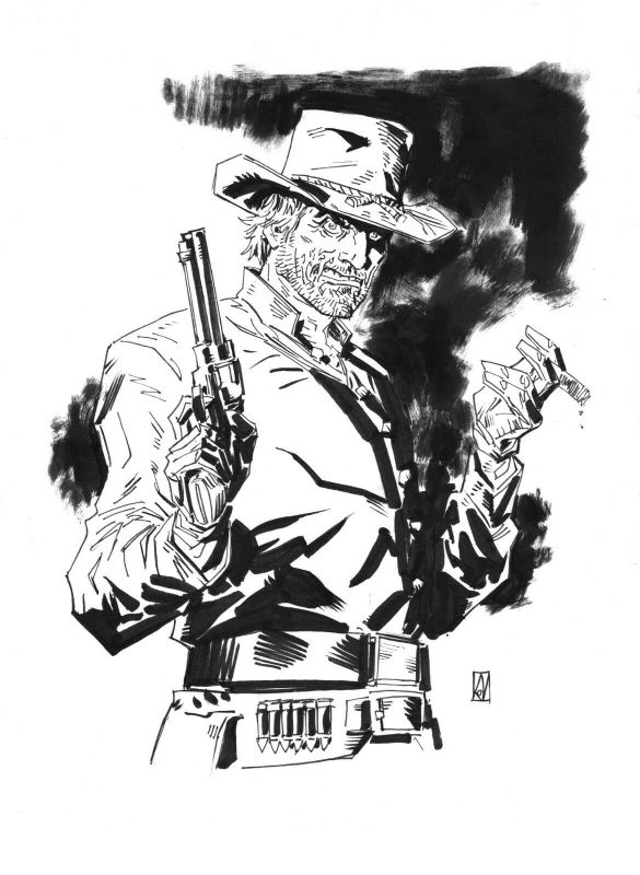 Jonah Hex by Dean Kotz, in Kurt Lorenz's Pin Up Comic Art Gallery Room