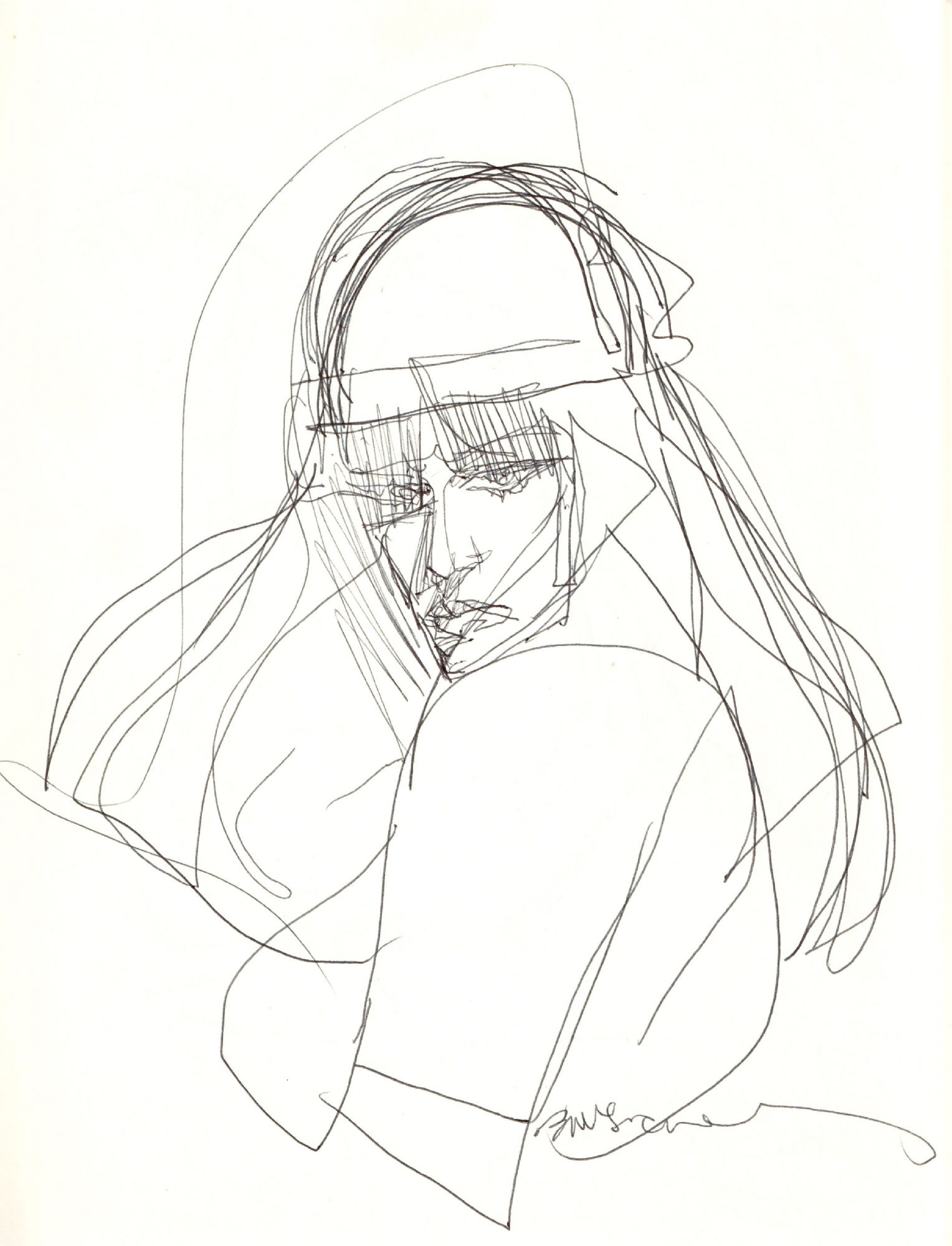 Bill Sienkiewicz Elektra Sketch, in doug cenko's Sketchbook Comic Art ...