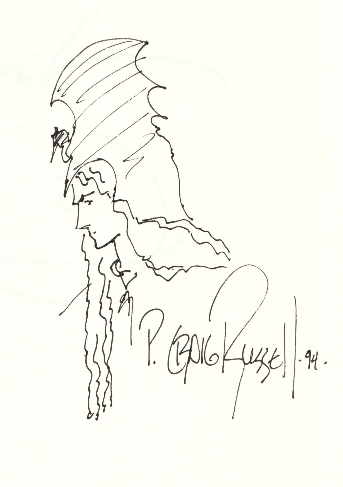 P. Craig Russell Sketch, In Doug Cenko's Sketchbook Comic Art Gallery Room