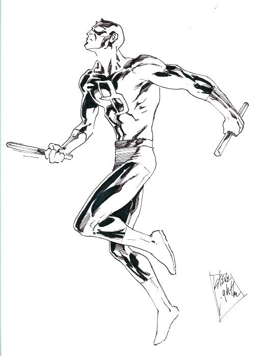 Daredevil by Steve Lightle, in Matthew West's Sketches and Unpublished ...