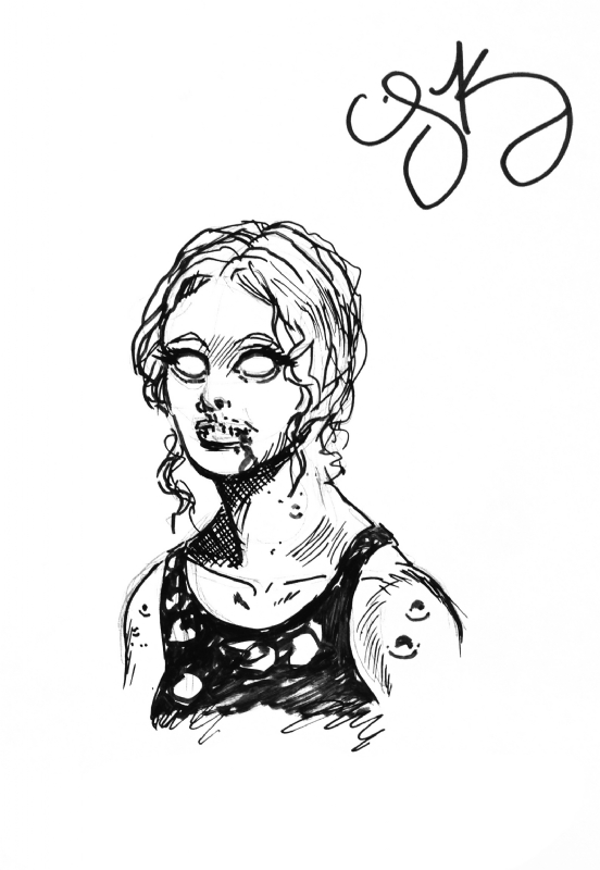 Beth, Walking Dead, in Renee Witterstaetter's Arthur Suydam Sketch ...