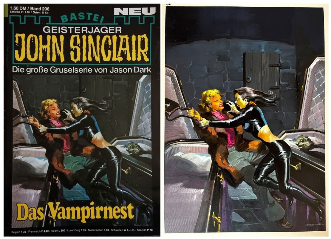 John Sinclair #206 - The vampire nest - Horror cover series BASTEI ...