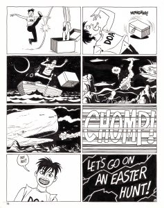 Easter Hunt  pg. 5 - Love and Rockets #42 Comic Art