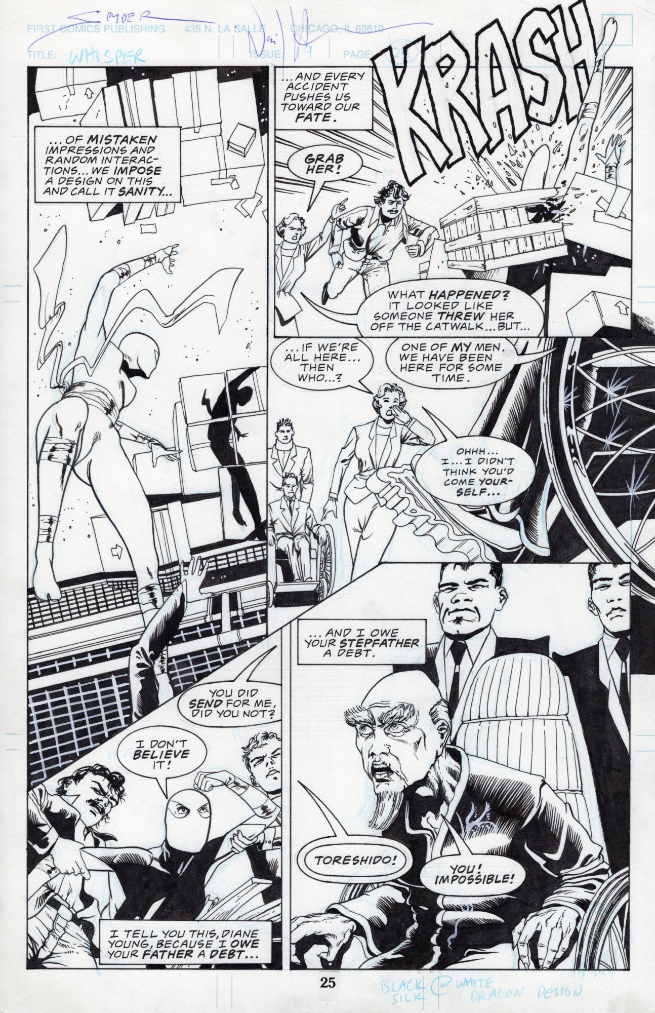 FS: Neil Hansen - Whisper #20 (pg. 25) - First Comics, 1988, in