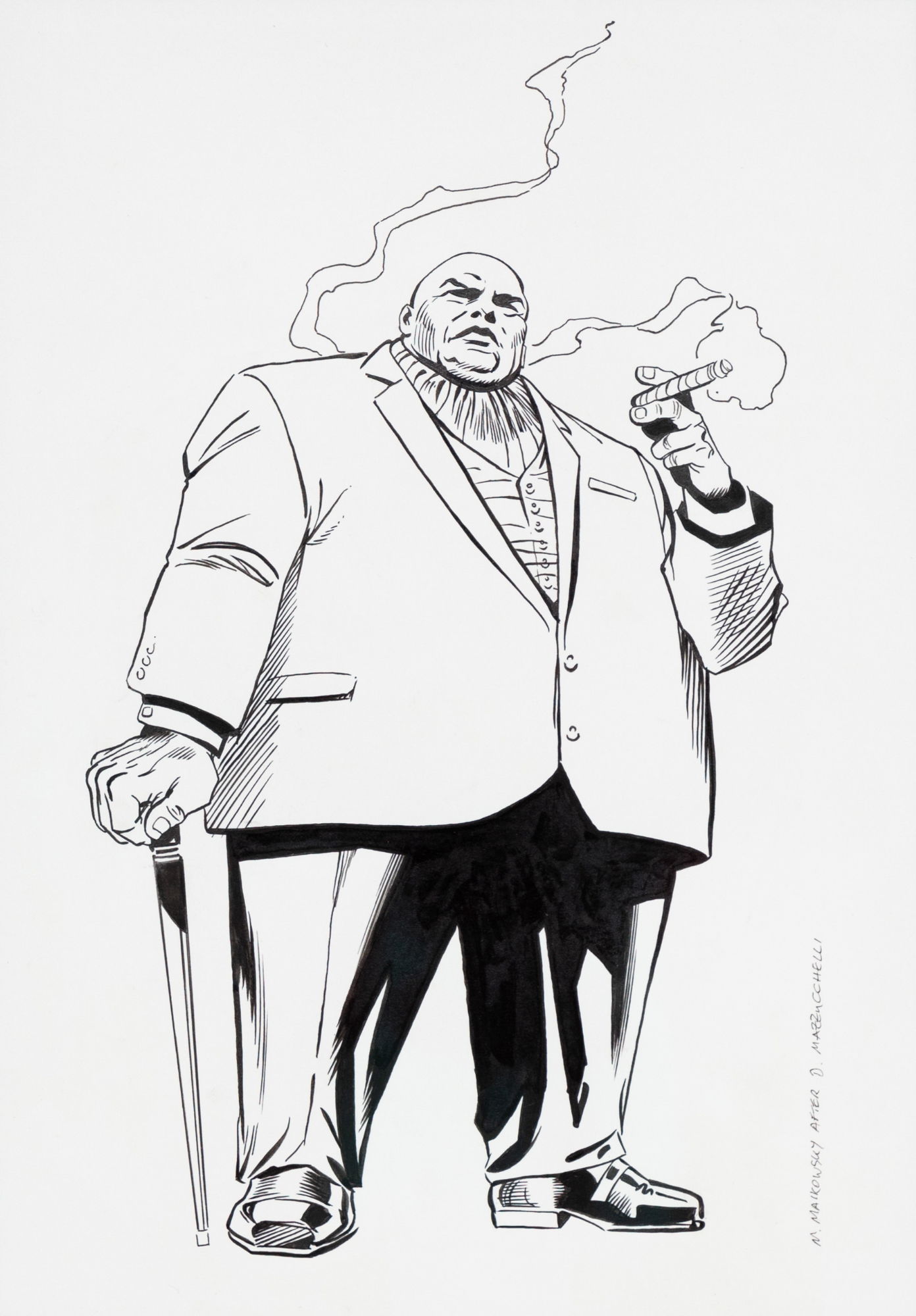 Kingpin!, in Michael Pope's Recreations Comic Art Gallery Room