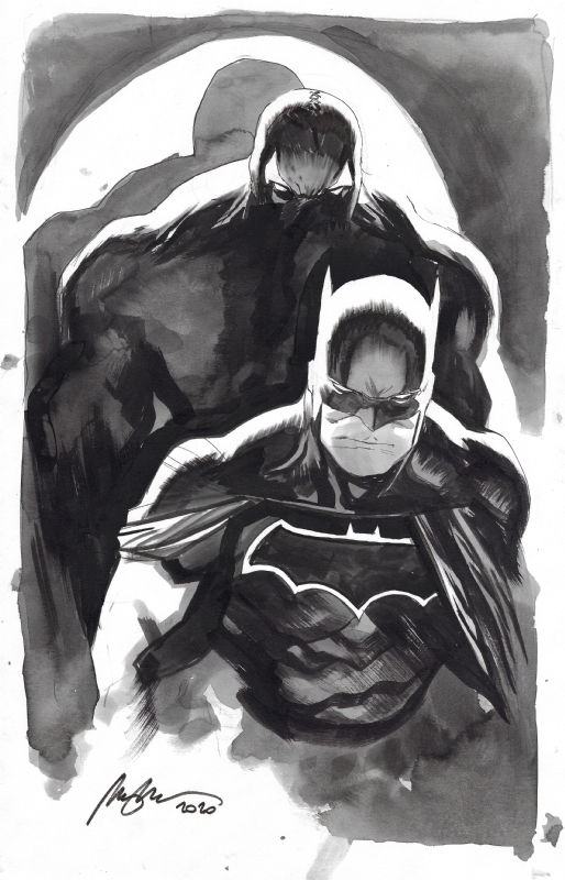 Batman, in Bryan Marin's Batman Comic Art Gallery Room