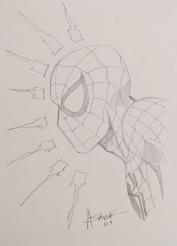 Alex Saviuk Spider-Man Sketch Original Art, in Erik B's Sketches Comic ...