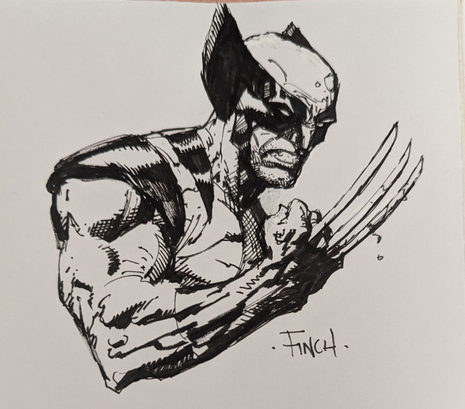 David Finch Wolverine Sketch Remark, in E B's Remarks Comic Art Gallery ...