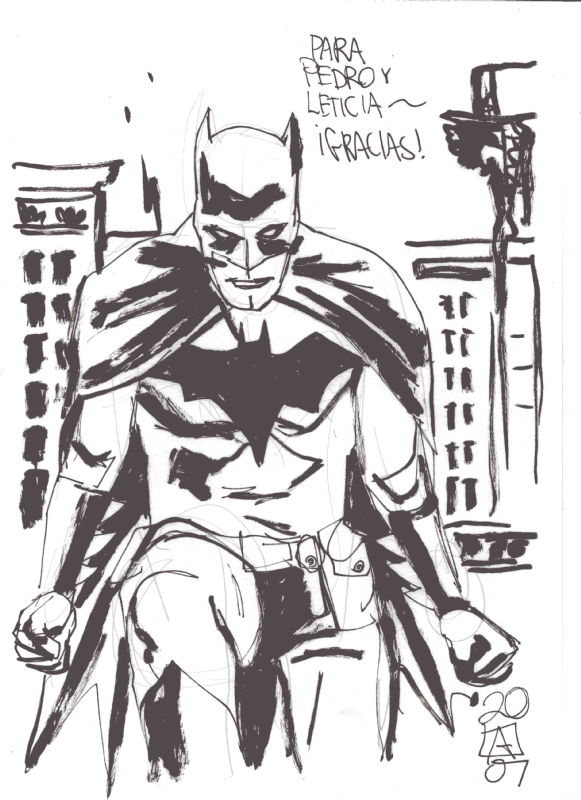 Paul Azaceta - Batman, in Pedro de la Ossa Anton's Convention sketches ...