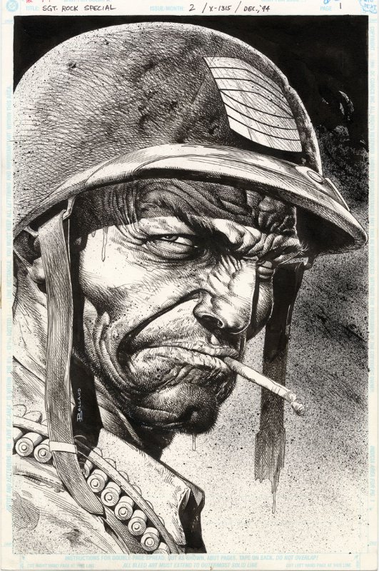 Sgt Rock by Brian Bolland , in Scott Williams's More cool stuff