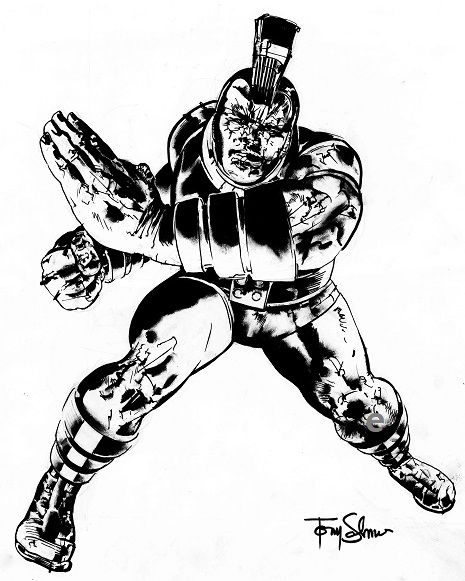 Tony Salmons - OMAC, in e .'s O.M.A.C. Comic Art Gallery Room