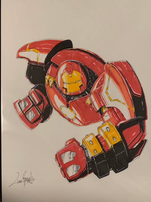 Iron Man Hulkbuster Sketch Cover commission by AHochrein2010 on DeviantArt