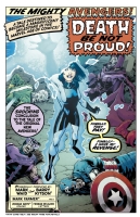 Lettering for the splash of Avengers 5.1 after Artie Simek, Comic Art