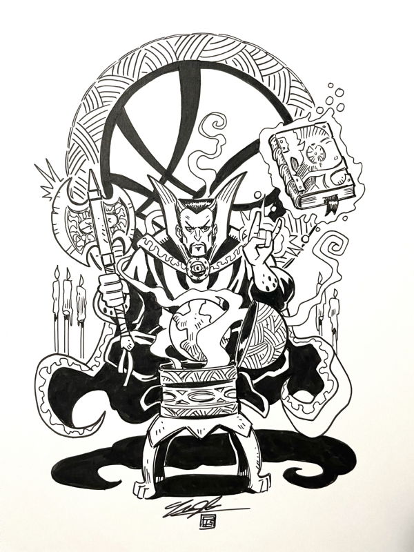 Doctor Strange Tim Shinn In Pasq Is Commissions Comic Art Gallery Room 