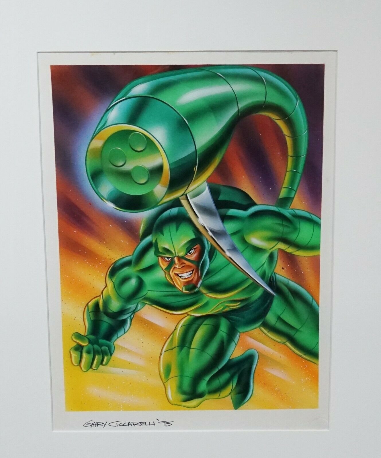 TRADING CARD ART - 1995 FLEER ULTRA SPIDER-MAN ORIGINAL FINAL ART 