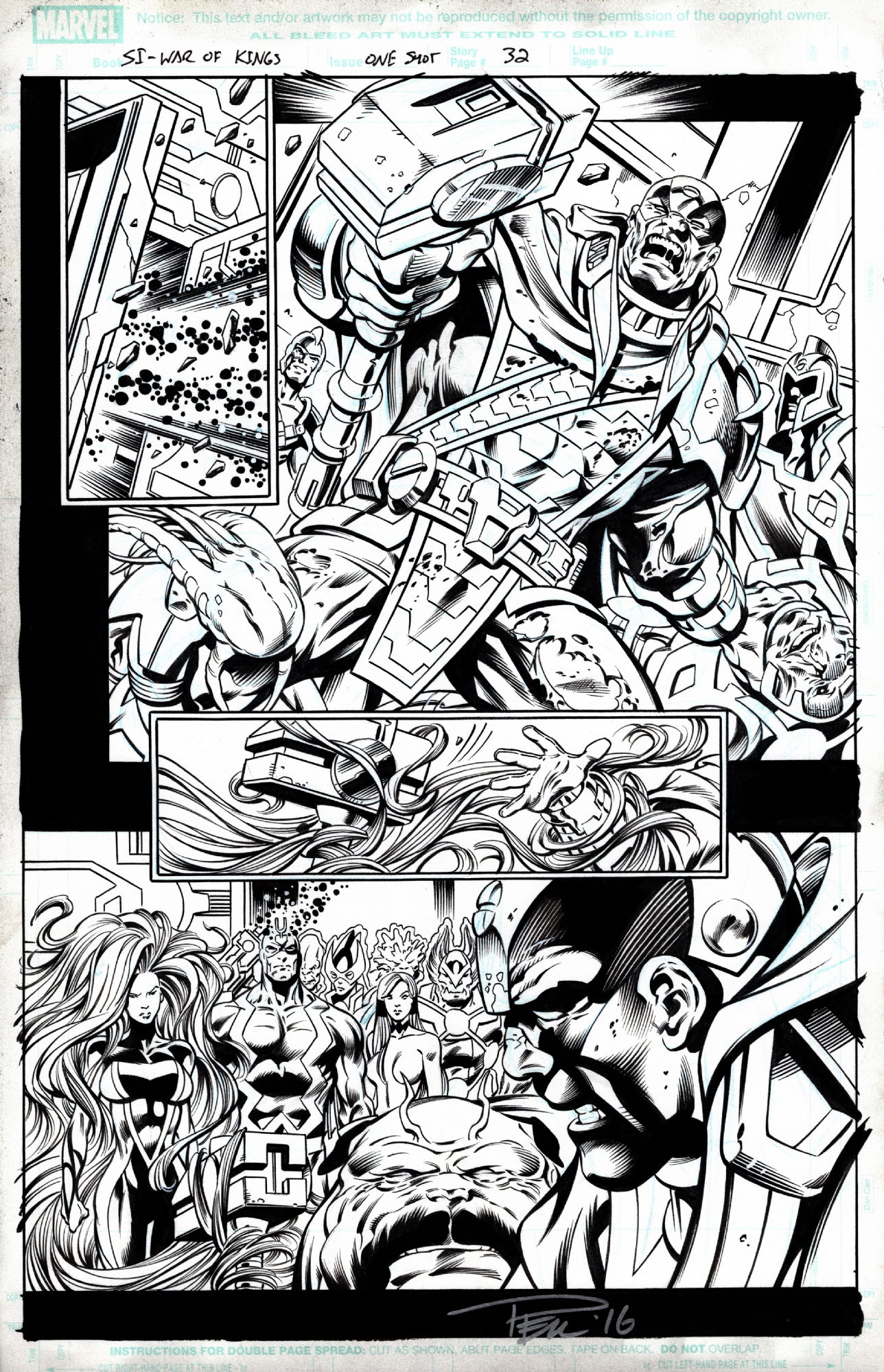 Secret Invasion: War of Kings Issue #1 Pg. 32, in Ian Saint's GUARDIANS ...