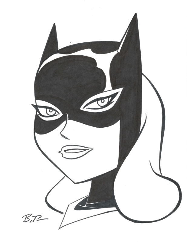 Omkostningsprocent evig så Batgirl by Bruce Timm, in Anika Ito's DC Commissions Comic Art Gallery Room