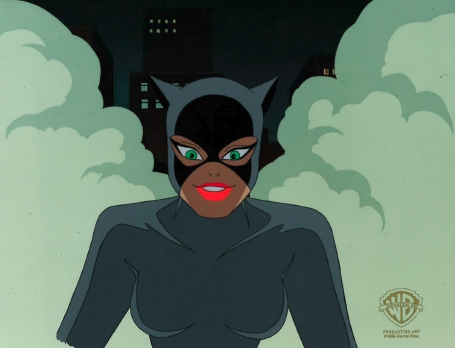 Batman the Animated Series Production Cel - Catwoman, in Stephen Piper's  Batman the Animated Series Production Cels Comic Art Gallery Room