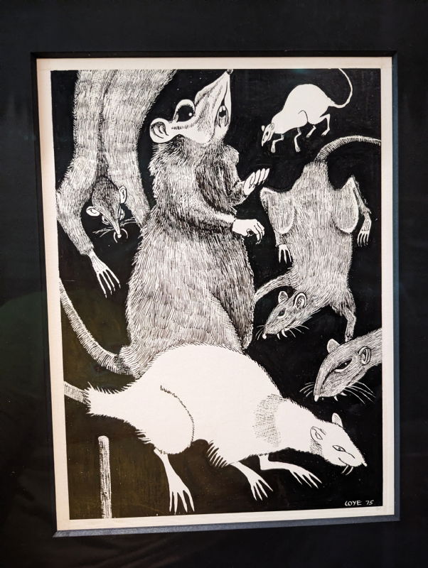 Graveyard Rats, in Todd Warren's Coye, Lee Brown Comic Art Gallery Room