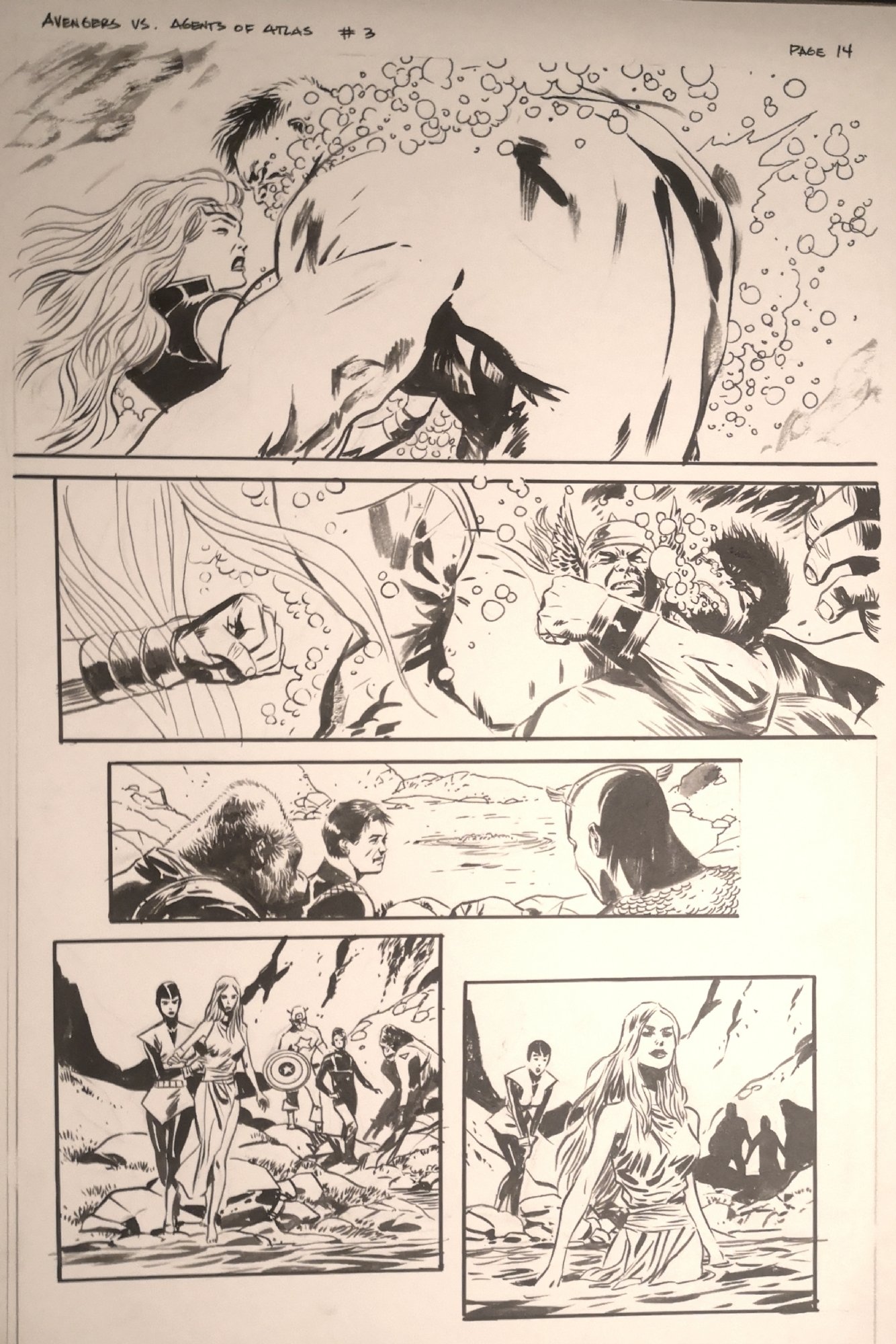 Avengers vs Atlas 3 page 14 (Thor), in Sheldon Walsh's Thor Comic Art ...