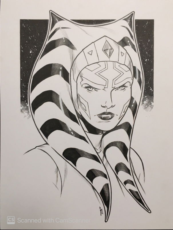 Ahsoka Tano by Jim Towe, in Brian Phillips's Star Wars Comic Art ...