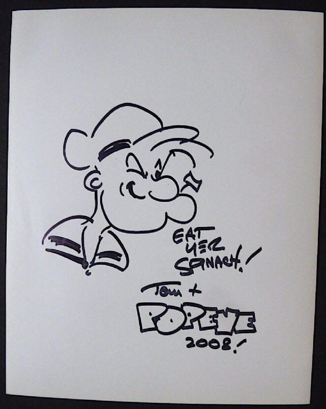 POPEYE AND OLIVE OYL PRODUCTION CEL AND ANIMATION DRAWING – Zazoo Fine Art  Gallery