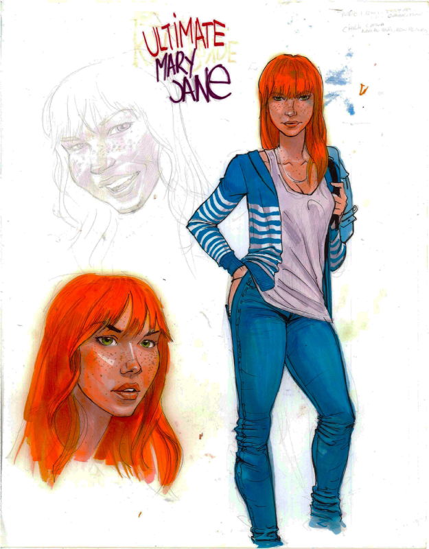 Ultimate Mary Jane Watson By Ron Ackins In Dave Shevlins Commissions Sketches Pin Ups Etc 2291