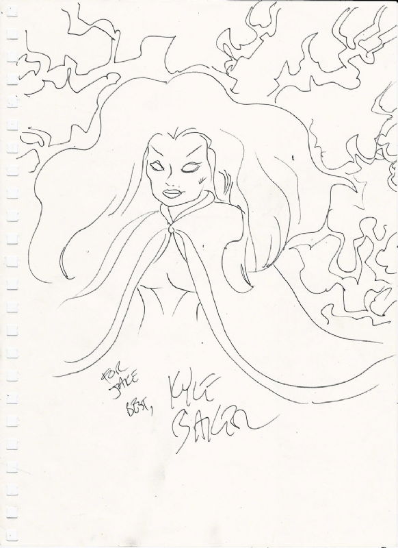 Storm Quick Sketch by Kyle Baker, in Ian Nichols's Kyle Baker Comic Art ...