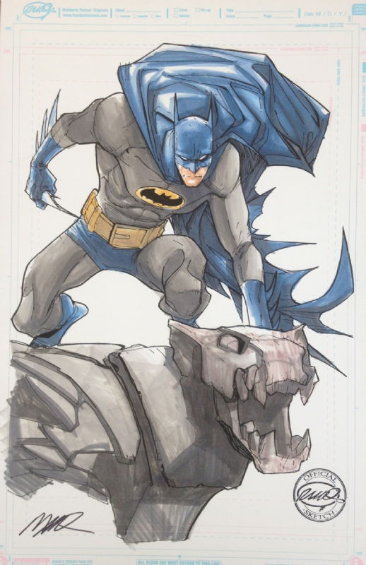 Humberto Ramos Batman In Aric Shapiro S Humberto Ramos Comic Art Gallery Room