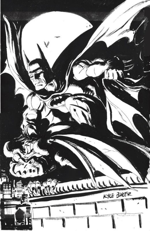 Kyle Baker Batman, in aric shapiro's Kyle Baker Comic Art Gallery Room