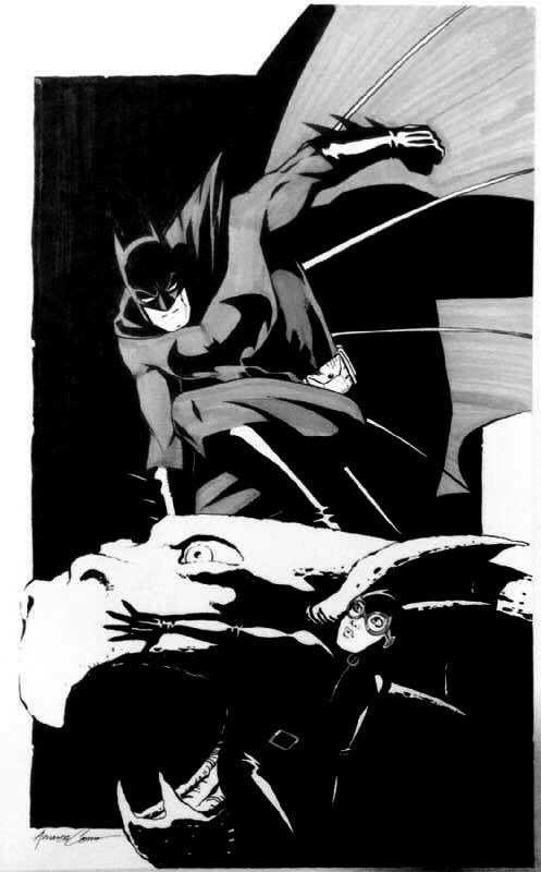 Amanda Conner Batman, in aric shapiro's Amanda Conner Comic Art Gallery Room