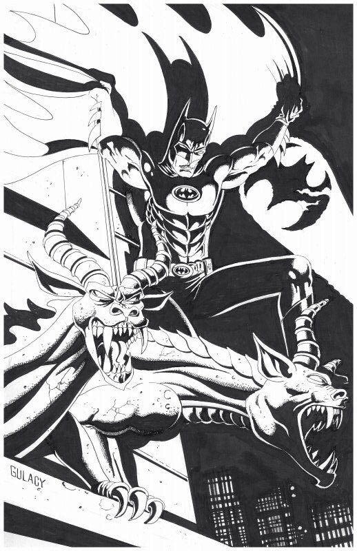 Paul Gulacy Batman, in aric shapiro's Paul Gulacy Comic Art Gallery Room