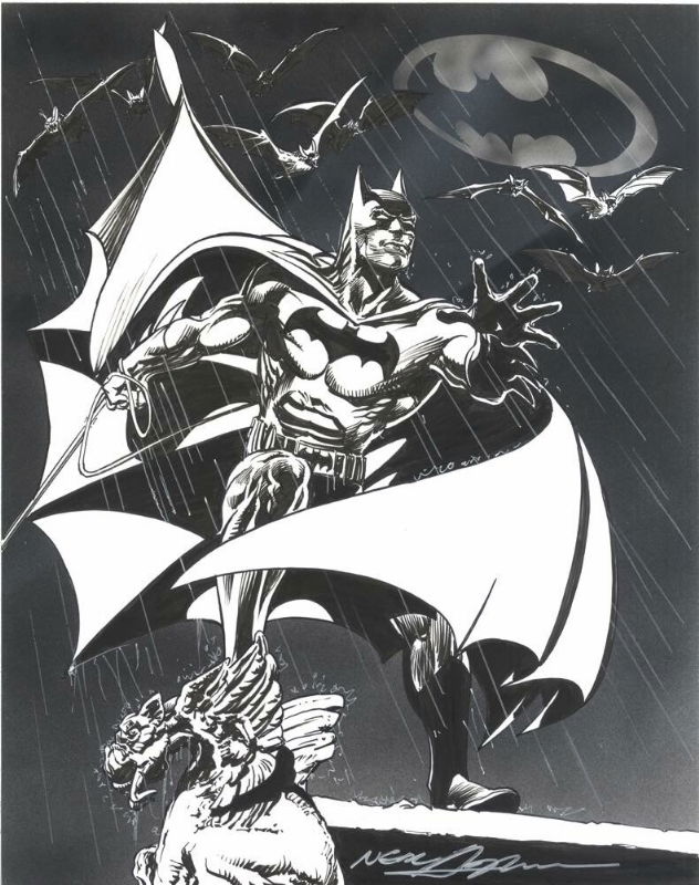 batman black and white neal adams