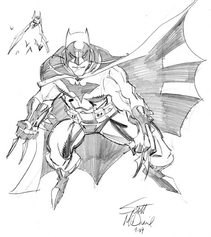 Batman-McDaniel, in aric shapiro's Scott McDaniel Comic Art Gallery Room