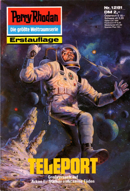 Perry Rhodan Teleport In Markus Rohrwild S German Science Fiction Cover Art Comic