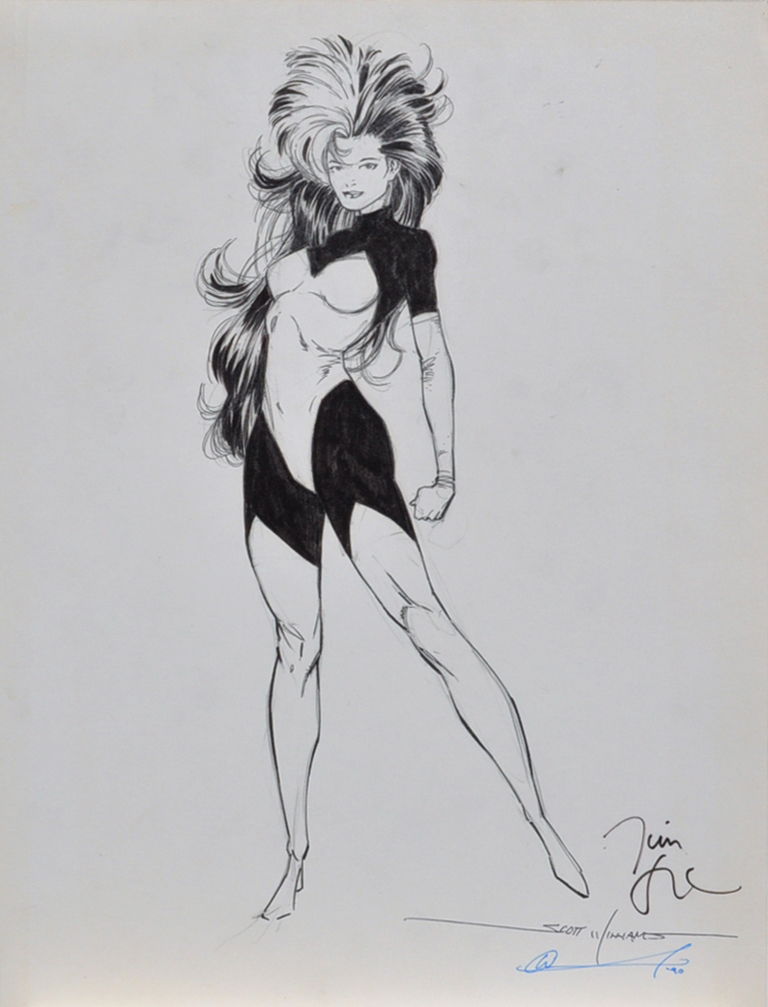 Jim Lee Rogue, in A. Del Rosso&#39;s 24 Years of Rogue Comic Art Gallery Room