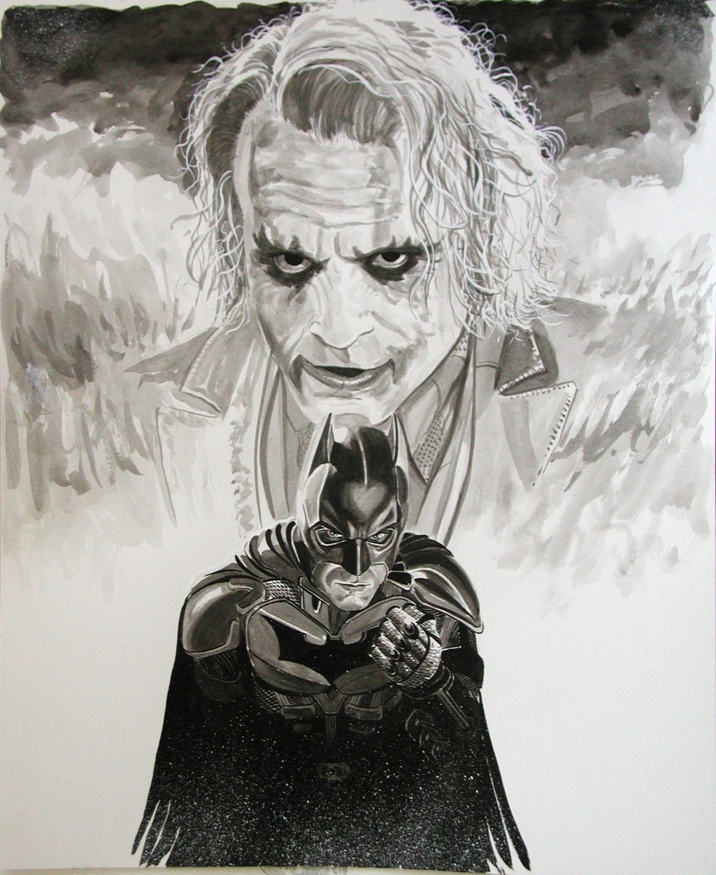 Batman Vs The Joker, in ken branch's Sold /Commissions Comic Art Gallery  Room