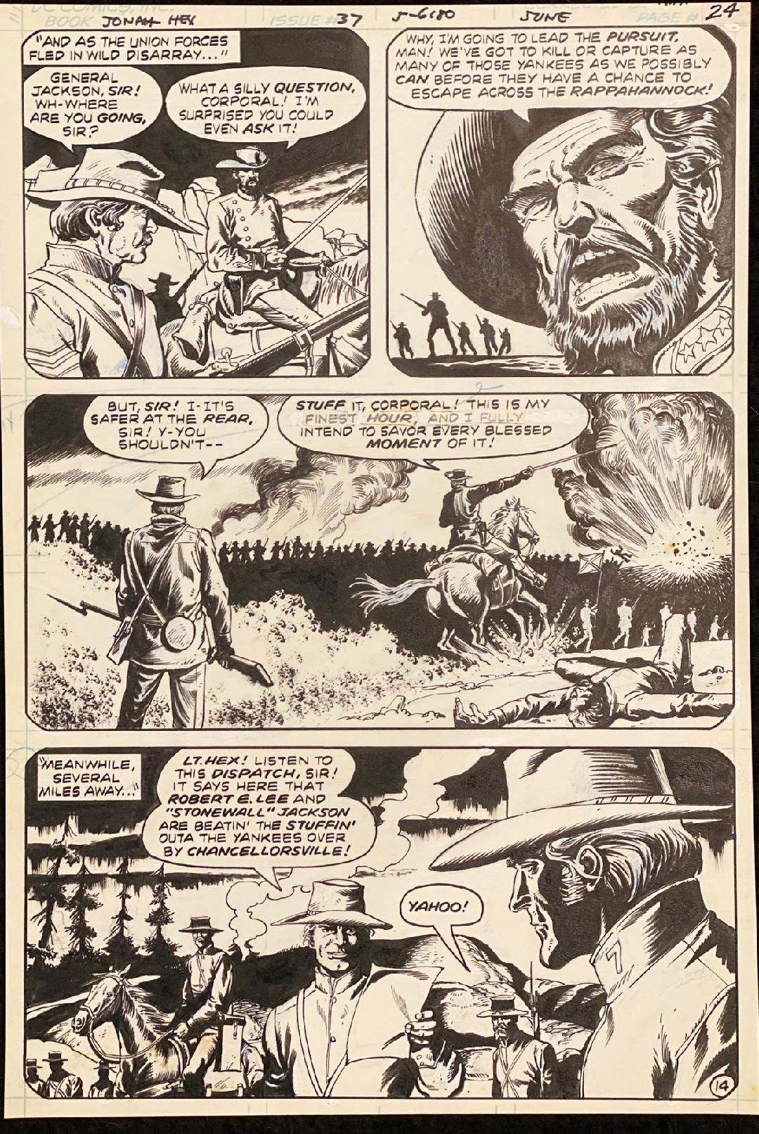 Jonah Hex Page Original Art In Michael Chad Cloe S Dick Ayers