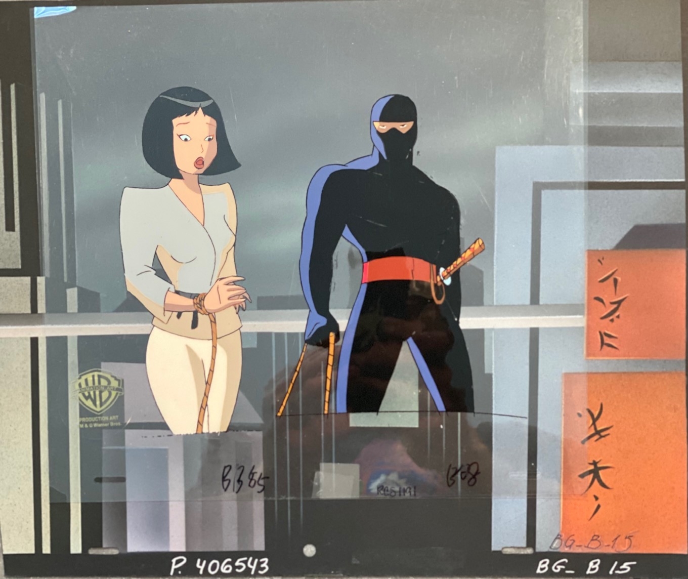 Batman: The Animated Series Production Cel, “Day of the Samurai”, in  Michael “Chad” Cloe's Batman: The Animated Series (BTAS) Animation Art  Comic Art Gallery Room