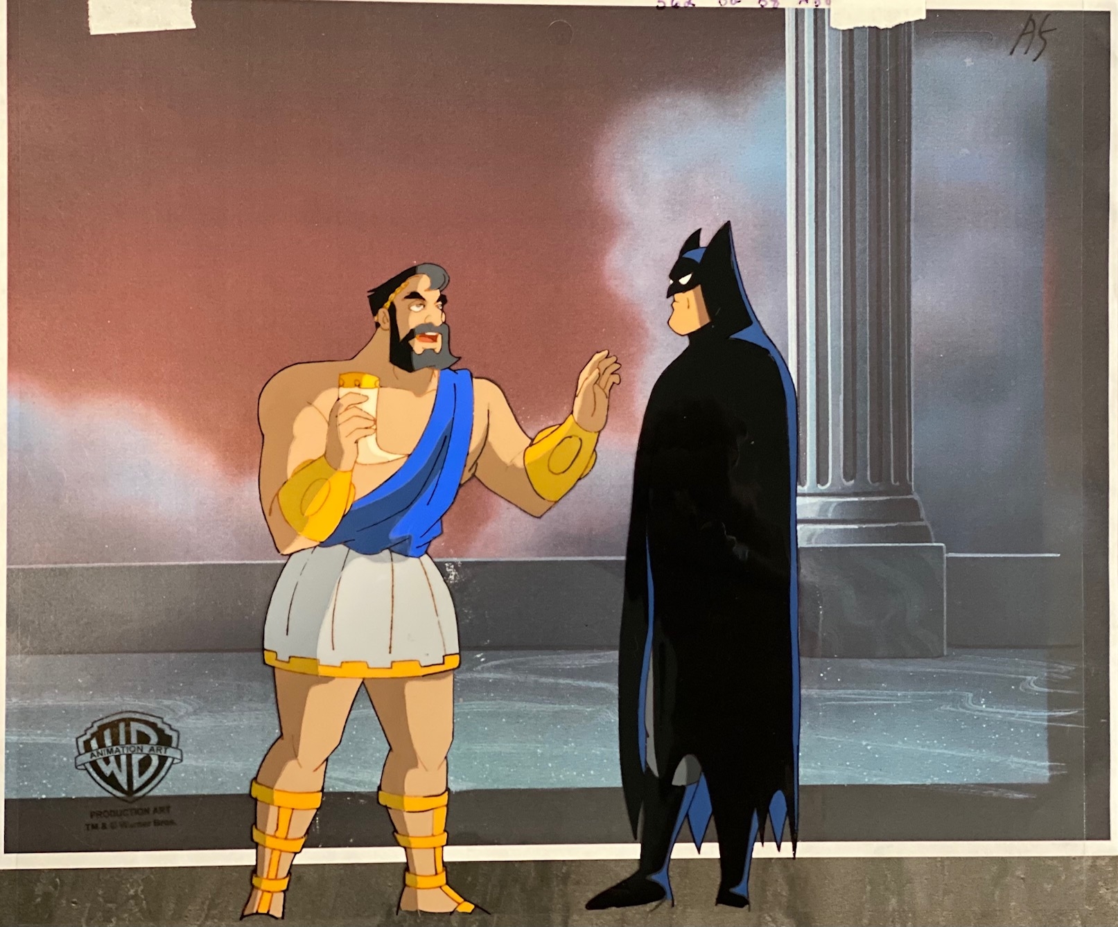 Batman: The Animated Series Production Cel, Fire from Olympus , in Michael  “Chad” Cloe's Batman: The Animated Series (BTAS) Animation Art Comic Art  Gallery Room
