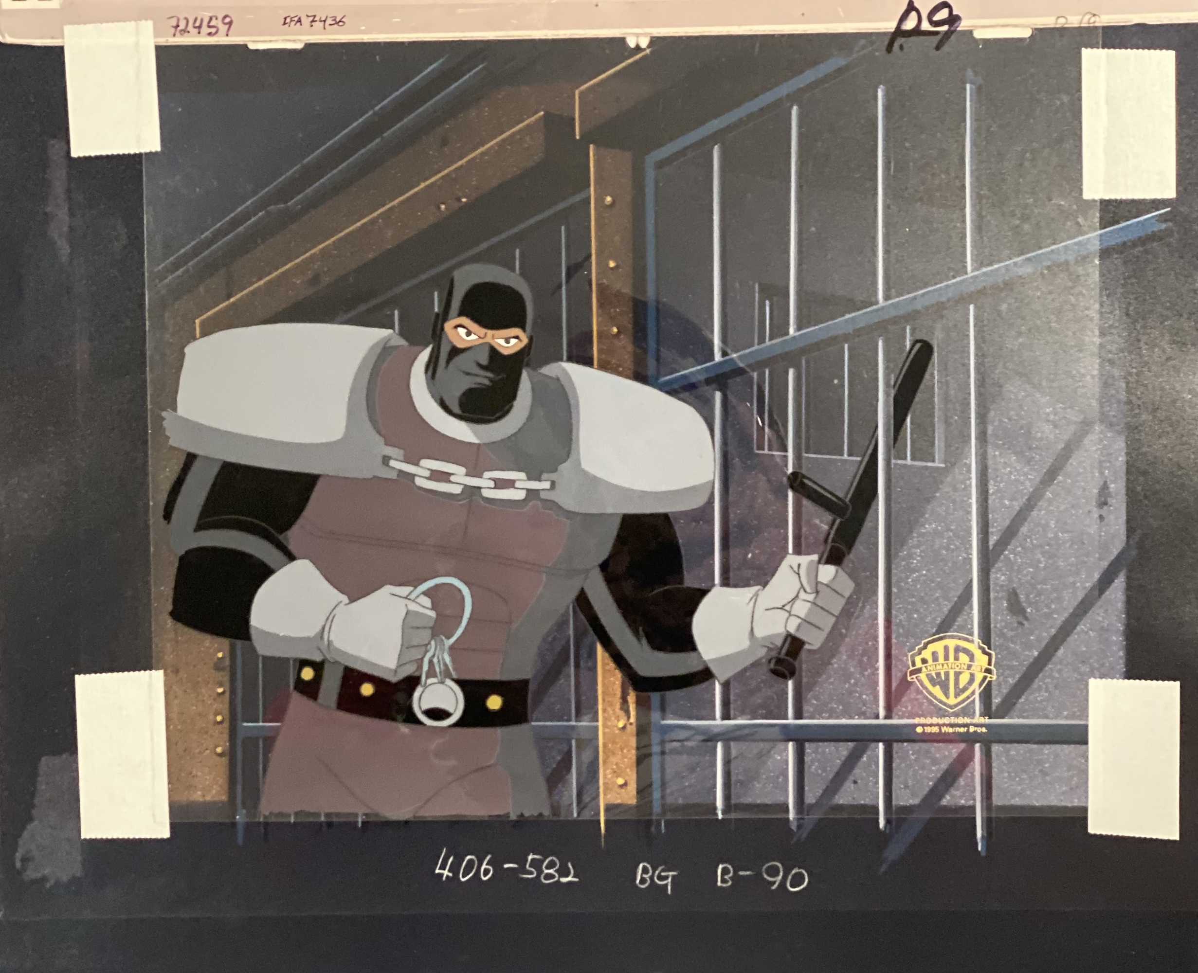Batman: The Animated Series Production Cel, Lock-Up , in Michael “Chad”  Cloe's Batman: The Animated Series (BTAS) Animation Art Comic Art Gallery  Room