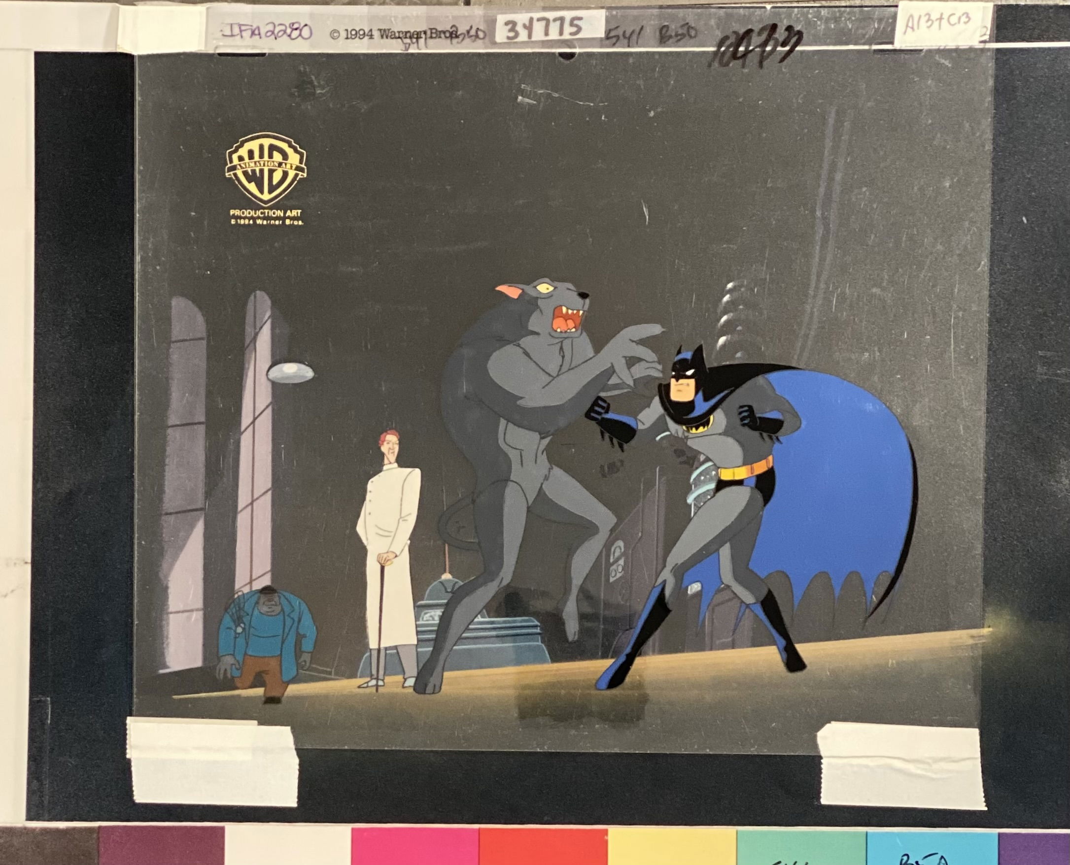 Batman: The Animated Series Production Cel, Tyger, Tyger , in Michael  “Chad” Cloe's Batman: The Animated Series (BTAS) Animation Art Comic Art  Gallery Room