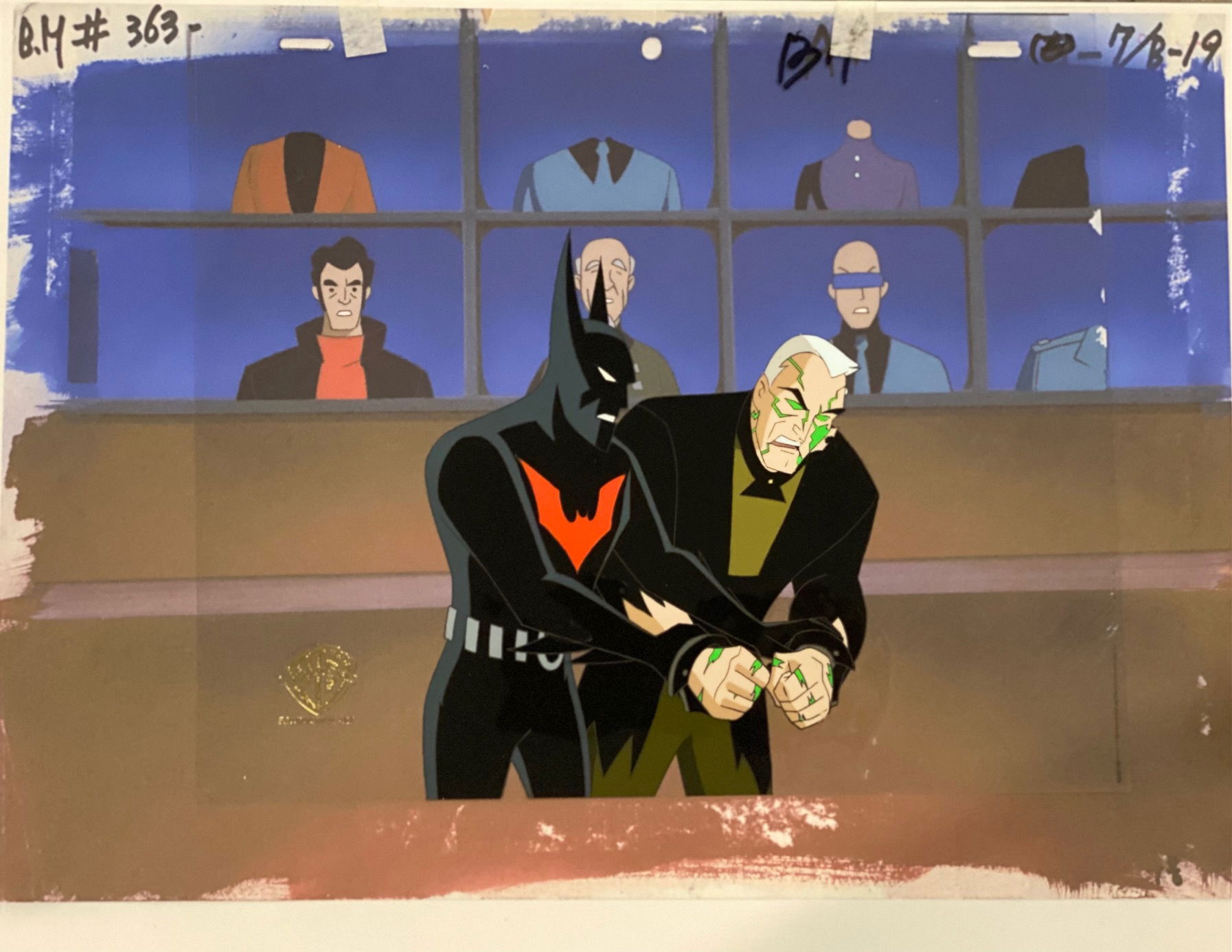 Batman Beyond Production Cel, Ascension , in Michael “Chad” Cloe's Batman  Beyond Animation Art Comic Art Gallery Room