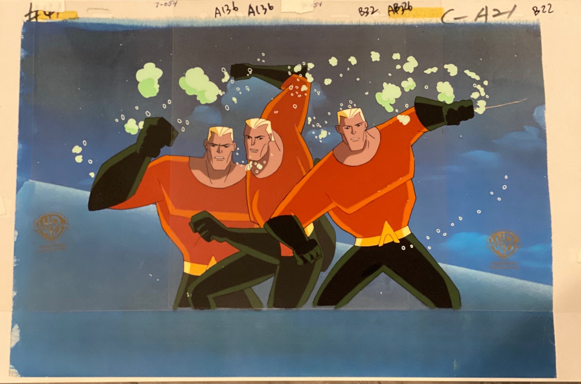 Superman: The Animated Series Production Cels, A Fish Story , in Michael  “Chad” Cloe's Superman: The Animated Series (STAS) Animation Art Comic Art  Gallery Room