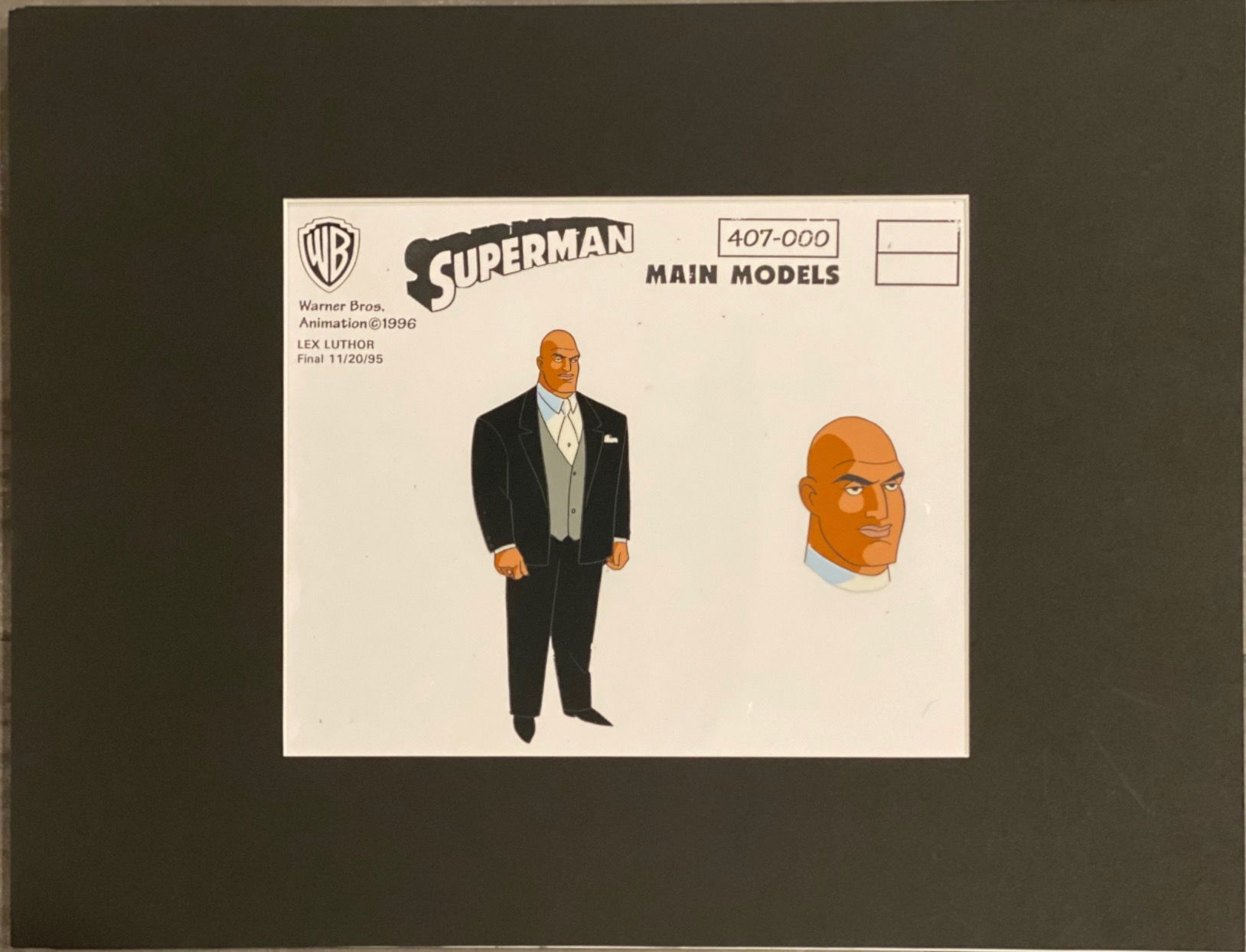 Superman The Animated Series Lex Luthor Color Model Cel In Michael