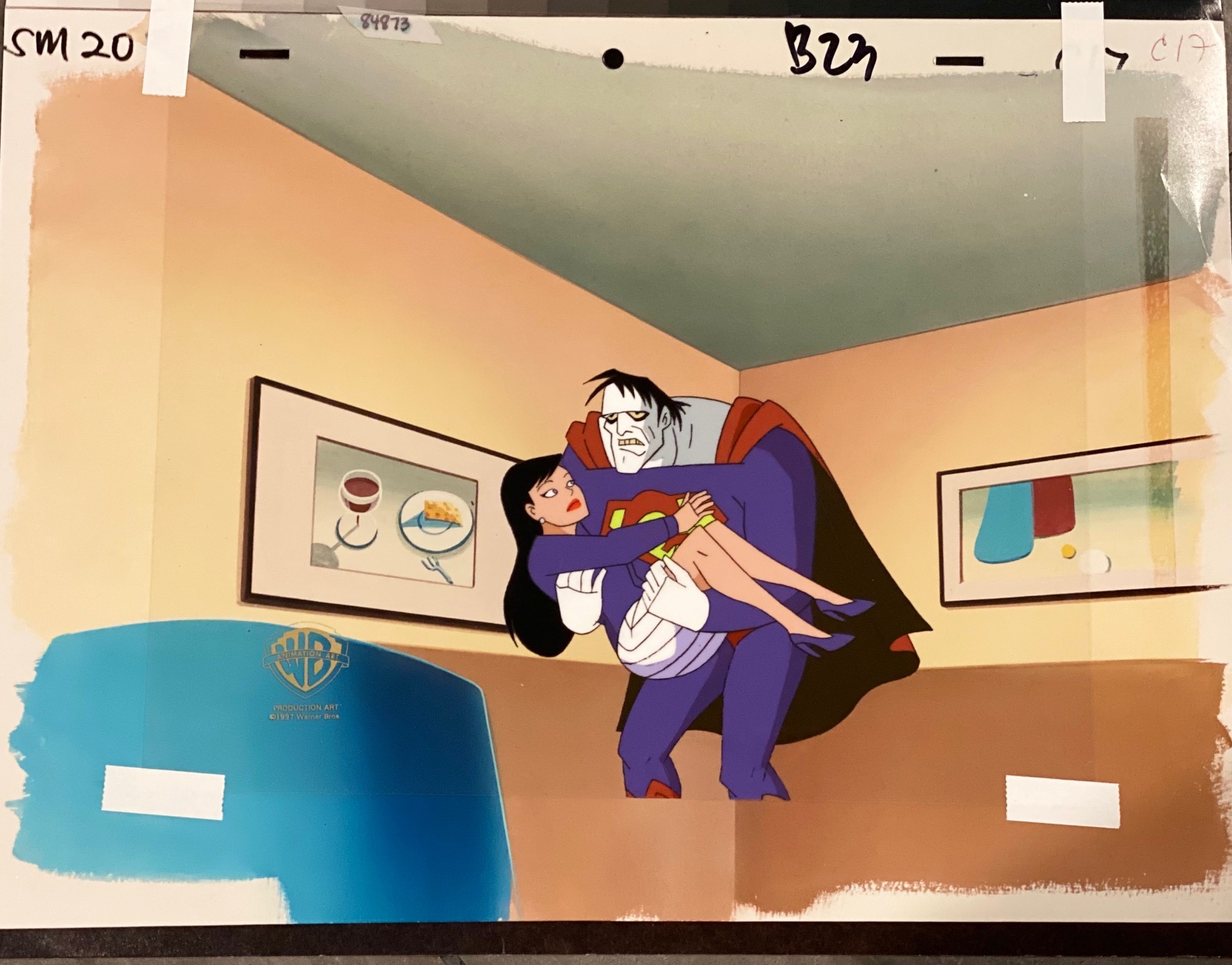 Superman: The Animated Series Production Cel, Identity Crisis , in Michael  “Chad” Cloe's Superman: The Animated Series (STAS) Animation Art Comic Art  Gallery Room