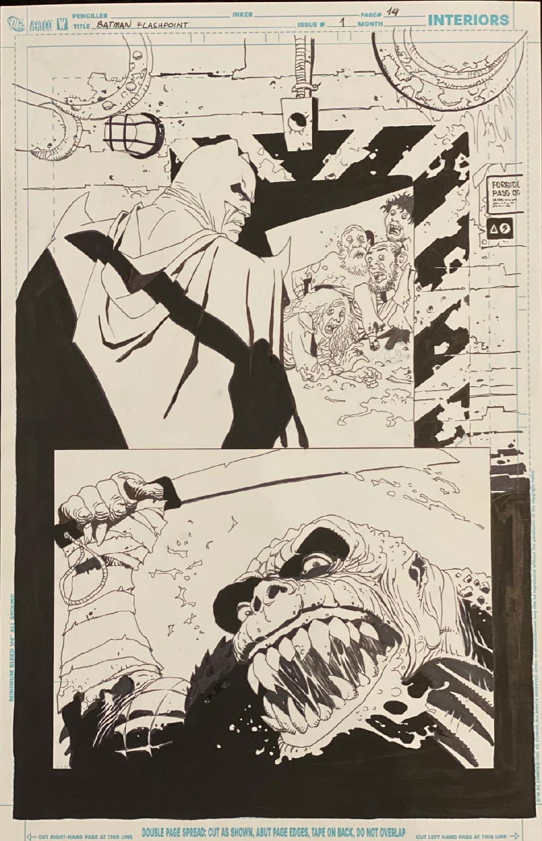 Flashpoint: Batman Knight of Vengeance #1 Page 14, in Michael “Chad” Cloe's  Eduardo Risso Art Comic Art Gallery Room