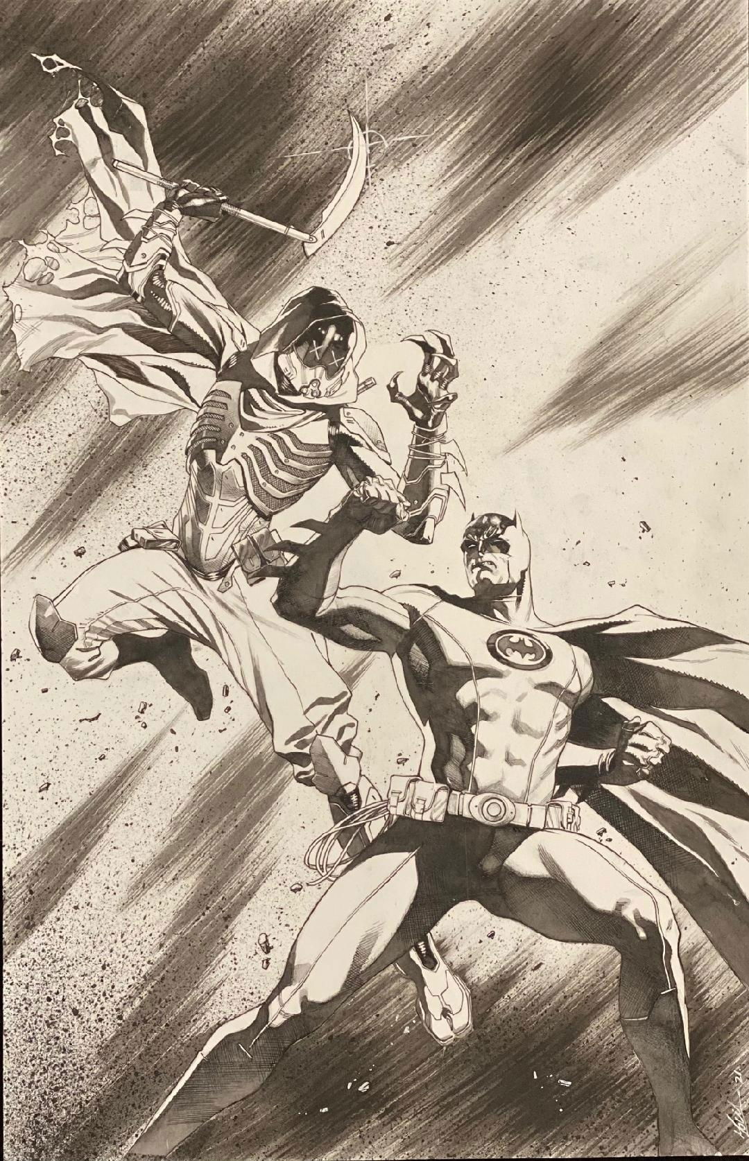 Batman #119 Original Cover Art, in Michael “Chad” Cloe's Jorge Molina Art  Comic Art Gallery Room